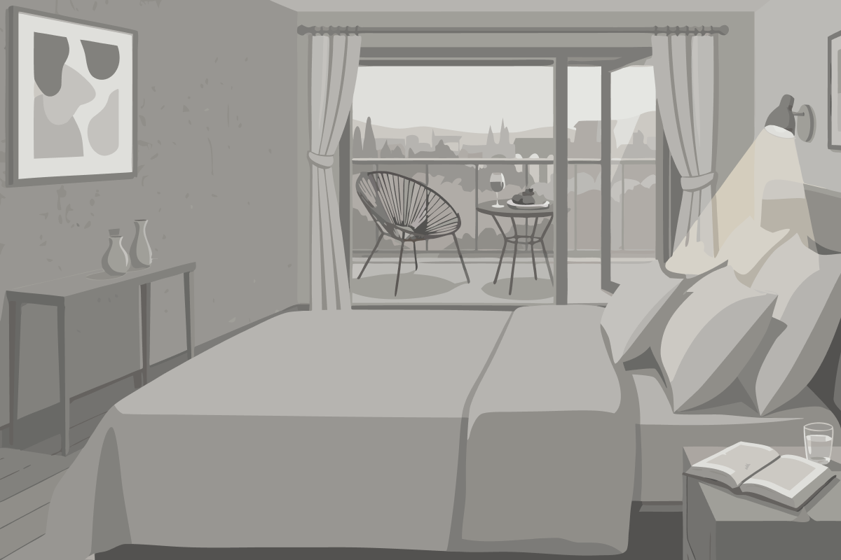 Suite con 1 Camera da Letto e Vista Montagna
